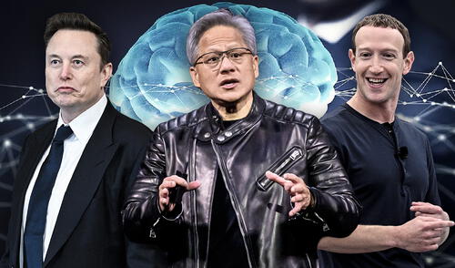 Jensen Huang, CEO de Nvidia, es considerado el más inteligente del mundo según un estudio de Preply, superando a líderes como Elon Musk y Mark Zuckerberg. Foto: composición LR/AFP Ni Elon Musk ni Mark Zuckerberg: este es el CEO más inteligente del mundo a cargo de una millonario empresa de chips