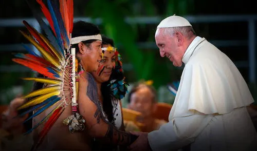 El papa Francisco resaltó la importancia de los pueblos indígenas y la necesidad de protegerlos. Foto: Difusión El papa Francisco resaltó la importancia de los pueblos indígenas y la necesidad de protegerlos. Foto: Difusión