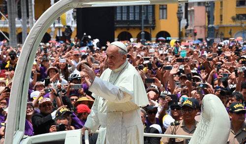 Papa Francisco visitó una sola vez el Perú.