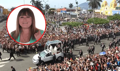 Periodista no pudo evitar las lágrimas durante su despacho en Trujillo. Foto: composición de Jazmin Ceras/La República Muere el papa Francisco