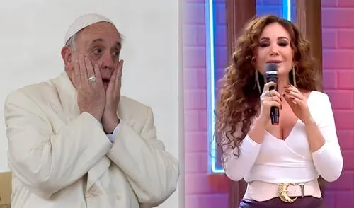 Janet Barboza, conductora de América Hoy cometió un lapsus al referirse al nombre de pila del Sumo Pontífice.