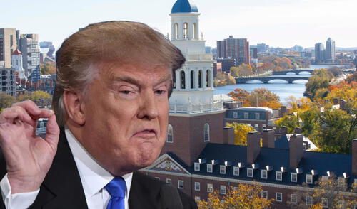 La administración de Trump había recortado la financiación a la universidad de Harvard. Foto: composición LR / AFP / Harvard