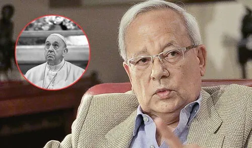 Hildebrandt recordó al papa Francisco en la emisión de su último podcast | Composición: LR Hildebrandt recordó al papa Francisco en la emisión de su último podcast