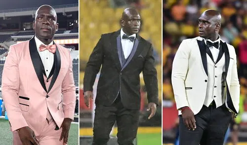 Segundo Castillo siempre ha salido a dirigir vestido de gala en esta Copa Libertadores. Foto: composición de LR/AFP/TNT Sports