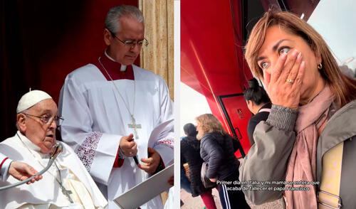 La mujer no podía creer que el papa Francisco hubiera muerto antes de verlo en la Plaza de San Pedro.