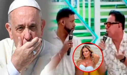 Ricardo Rondón recriminó a ‘Giselo’ por preguntar sobre un tema del espectáculo en un momento tan especial por la muerte del papa Francisco.