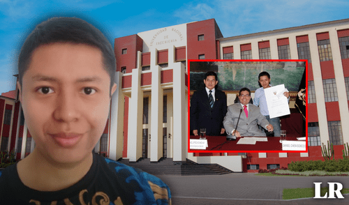 Daniel Soncco fue aceptado en la Instituto de Matemáticas y Ciencias Afines (IMCA). Foto: composición LR/Difusión UNI, uni, PUCP, pucp, Francia, universidad