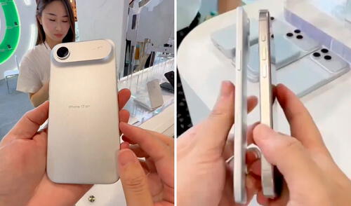 Así de delgado sería el iPhone 17 Air, comparado con su sucesor. Foto: captura de X/@MajinBuOfficial Así de delgado sería el iPhone 17 Air, comparado con su sucesor. Foto: captura de X/@MajinBuOfficial