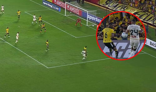 Después de la intervención del VAR, el gol de Edison Flores fue válido y Universitario venció 1 a 0 a Barcelona SC.