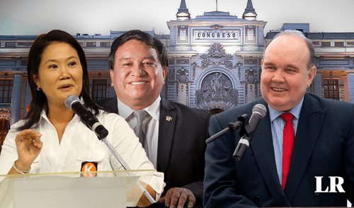 Keiko Fujimori y López Aliaga podrán postular al Senado, ante una posible derrota en la candidatura a la presidencia de la República. Foto: composición LR Keiko Fujimori y López Aliaga JNE