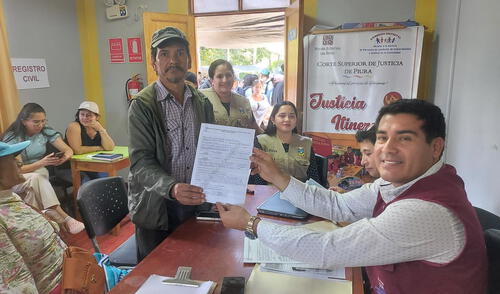 La actividad permitió recepcionar demandas sobre violencia familiar y solicitudes de rectificación de actas.