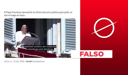 El papa Francisco falleció el 21 de abril de 2025. Foto: captura de X El papa Francisco falleció el 21 de abril de 2025