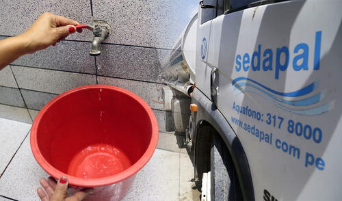 Sedapal anuncia corte de agua en varios distritos de Lima. Foto: composición LR. Sedapal alerta corte de agua en Lima: estos distritos no tendrán servicio hasta por 12 horas