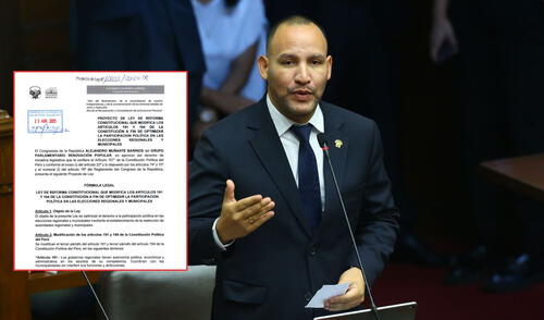 Alejandro Muñante es el autor del proyecto que busca la reelección de alcaldes y gobernadores. Foto: composición LR Alejandro Muñante