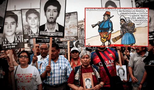 Carlincatura retrata impunidad en crímenes de lesa humanidad.