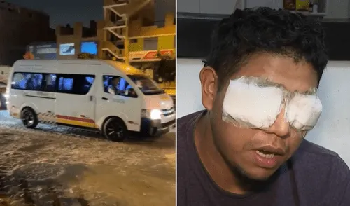 Balean a chofer de ruta Colonial en el Callao. Foto: composición La República/ América Noticias.