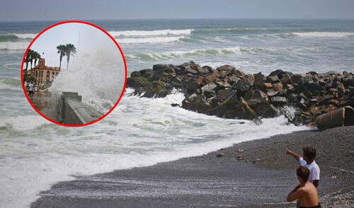 Marina de Guerra dijo que oleajes anómalos triplicarán su tamaño. Foto: Composición LR/Andina Marina de Guerra dijo que oleajes anómalos triplicarán su tamaño. Foto: Composición LR/CDN