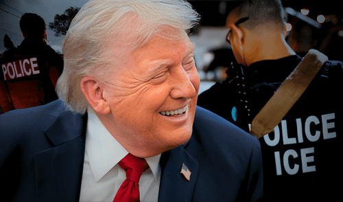 Inmigrantes con orden de expulsión deben realizar un pago al ICE y presentar documentos para evitar la deportación masiva de Donald Trump. Foto: composición LR/AFP/Los Angeles Times Inmigrantes con orden de expulsión deben realizar un pago al ICE y presentar documentos para evitar la deportación masiva de Donald Trump.