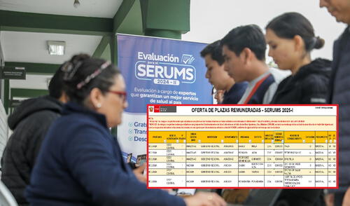 Se viene el proceso de adjudicación del Serums 2025-I.