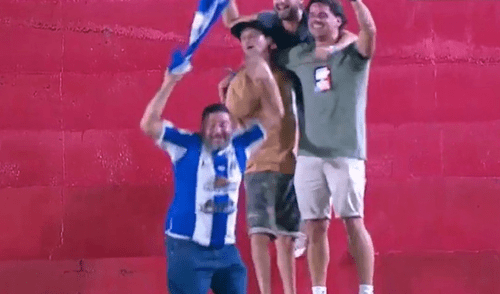 El festejo entre los jugadores y los cuatro aficionados presentes se volvió viral, simbolizando el esfuerzo de los seguidores por ser parte de este momento único para el club uruguayo.