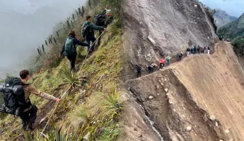 Turistas enfrentan peligros mortales en la ruta hacia la laguna Humantay. Foto: composición LR. La peligrosa ruta a la laguna Humantay: operadores turísticos aún ofrecen acceso a sendero clausurado por derrumbes