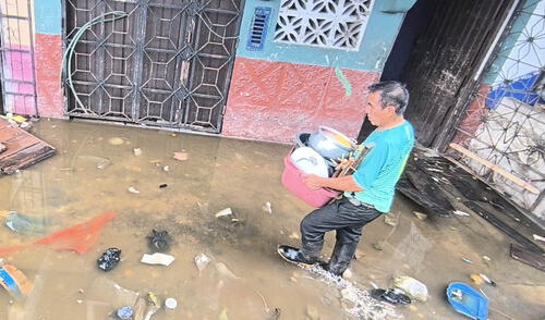 Comerciante Ones Silva sigue laborando en compleja situación. Foto: Yazmín Araujo - La República. Comerciante Ones Silva sigue laborando en compleja situación. Foto: Yazmín Araujo - La República.