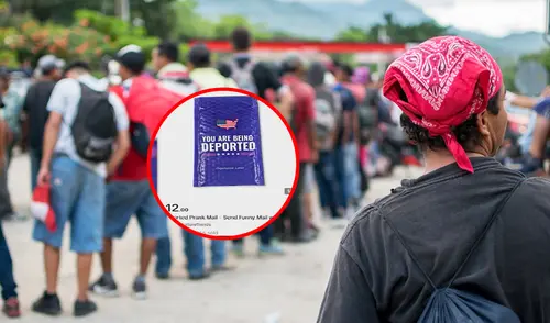 Estas cartas, que llegan en sobres azules, incluyen un mensaje intimidante que dice "Estás siendo deportado". Foto: composición LR/Bid/difusión ICE alerta de modalidad de estafa de un 'sobre azul' que no debes creer - inmigrante