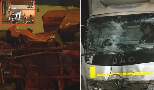 Choque de furgonetas deja 4 heridos en la Victoria. Foto. Composición LR/Captura de pantalla de YouTube