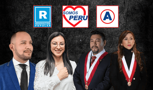 Diversas bancadas del Congreso han presentado proyectos de leyes para permitir la reelección de alcaldes y gobernadores regionales. Foto: composición LR elecciones 2026 cuando se elije al próximo alcalde elecciones de alcaldes perú Renovación Popular Somos Perú Alianza para el Progreso APP