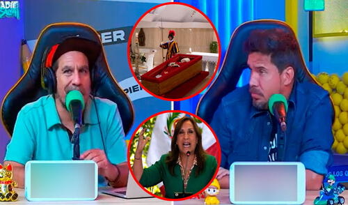 Los actores y streamers se mostraron indignados por actitud de Dina Boluarte al no permitírsele viajar al Vaticano para el funeral del papa Francisco. Foto: composición LR/ YouTube/ Nadie se Salva Los actores y streamers se mostraron indignados por actitud de Dina Boluarte al no permitírsele viajar al Vaticano para el funeral del papa Francisco.
