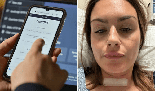 Lauren Bannon detectó su cáncer de tiroides con la ayuda de ChatGPT, luego de diagnósticos médicos fallidos. Foto: composición LR Lauren Bannon detectó su cáncer de tiroides con la ayuda de ChatGPT, luego de diagnósticos médicos fallidos.