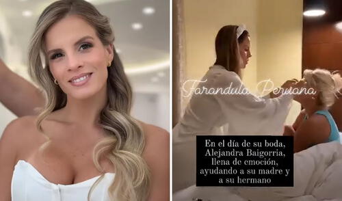 Alejandra Baigorria sorprendió a sus seguidores al ser captada despertando a su madre y hermano. Foto: composición LR/ TikTok Filtran a Alejandra Baigorria ayudando a su madre y hermano para la boda y usuarios bromean: “Definitivamente es virgo”