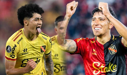 Kenji Cabrera y Matías Lazo llegaron al primer equipo de Melgar en 2021. Foto: composición LR/AFP/Instagram Kenji Cabrera y Matías Lazo llegaron al primer equipo de Melgar en 2021.