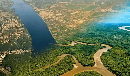 El Amazonas es el río más caudaloso del mundo, un hecho nunca puesto en duda; sin embargo, su título como el más largo ha sido motivo de un prolongado debate frente al Nilo. Foto: composición LR/Mohamed Abd El Ghany/Trailer Films-PromPerú. ¿En África o Sudamérica? Científicos definieron cuál es el río más grande del mundo, según estudios | Nilo o Amazonas