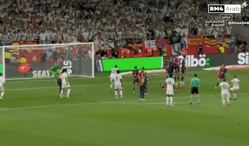 Kylian Mbappé ingresó en el segundo tiempo de la final de la Copa del Rey. Foto: RM4 Kylian Mbappé ingresó en el segundo tiempo de la final de la Copa del Rey