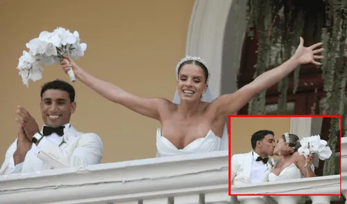 Alejandra Baigorria y Said Palao se casaron por religioso y civil el sábado 26 de abril. Foto: Carlos Félix/URPI Lr Alejandra Baigorria y Said Palao se casaron por religioso y civil el sábado 26 de abril.