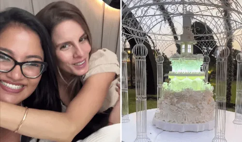 Ana Zuñiga fue la diseñadora de pasteles encargada de elaborar la torta de bodas de Alejandra Baigorria y Said Palao. Foto: composición LR/Instagram/TikTok Alejandra Baigorria, Said Palao, boda de alejandra baigorria, boda de alejandra baigorria y Said Palao, torta de bodas de alejandra baigorria