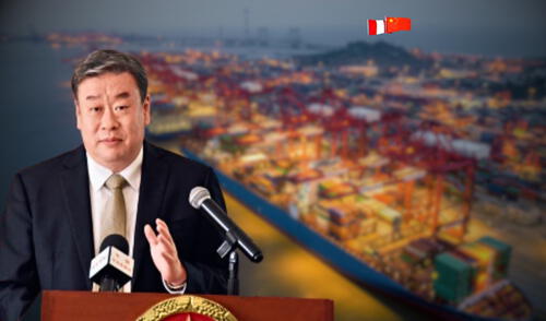 Diplomático Song Yang dijo que las relaciones entre China y Perú entran en una nueva era histórica con el Puerto de Chancay. Diplomático Song Yang dijo que las relaciones entre China y Perú entran en una nueva era histórica con el Puerto de Chancay.