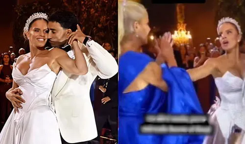 Alejandra Baigorria vivió incómodo momento durante su primer baile nupcial con Said Palao. Foto: Composición LR/difusión Alejandra Baigorria vivió incómodo momento durante su primer baile nupcial con Said Palao.