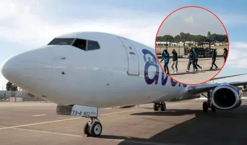 Avelo Airlines operará vuelos de deportación desde el 14 de mayo, utilizando tres aviones Boeing 737-800 sin logotipos visibles. Foto: Composición GLR/ EFE/ Huston Public Media