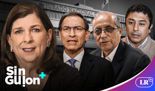 Rosa María Palacios criticó la supuesta falsificación de firmas de los partidos políticos. Foto: Composición/LR Rosa María Palacios, Martín Vizcarra, Nicanor Boluarte, Guillermo Bermejo