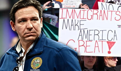 La ley también afectará la atención médica en Florida, obligando a los hospitales a verificar el estatus migratorio de los pacientes y aumentando las posibilidades de deportaciones. Foto: composición LR/AFP/EFE Ron DeSantis