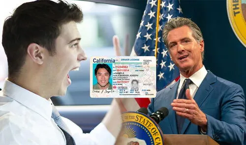 El gobernador de California, Gavin Newsom, promulga la Ley de la Asamblea 413 para mejorar la seguridad vial en intersecciones. Foto: composición LR/ Freepik/ DMV California El gobernador de California, Gavin Newsom, promulga la Ley de la Asamblea 413 para mejorar la seguridad vial en intersecciones.
