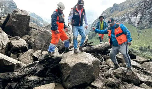 Los dos menores de edad fallecieron en el centro poblado de Paria Wilcahuain. Foto: COER Áncash niños mueren sepultados