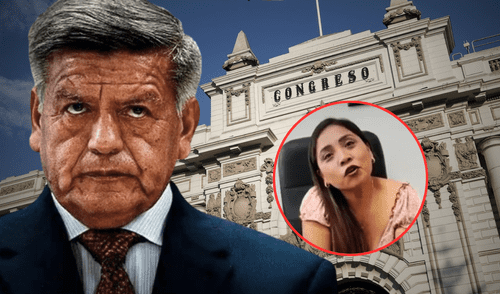 Yessenia Lozano Millones gana más de S/19.000 como trabajadora del Congreso. Foto: Composición/LR Yessenia Lozano, César Acuña, Congreso