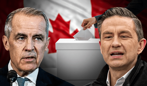 Los candidatos Mark Carney y Pierre Poilievre son los favoritos en las elecciones para primer ministro en Canadá. Foto: composición LR Los candidatos Mark Carney y Pierre Poilievre son los favoritos en las elecciones para primer ministro en Canadá. Foto: composición LR