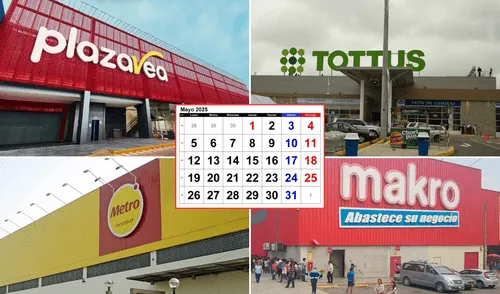 Conoce los horarios de atención de algunos supermercados en Perú durante el Día del Trabajador.