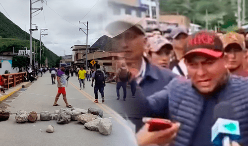Manifestantes exigen ayuda de las autoridades. Foto: composición LR / captura Radio Marañón Manifestantes exigen ayuda de las autoridades. Foto: composición LR / captura Radio Marañón