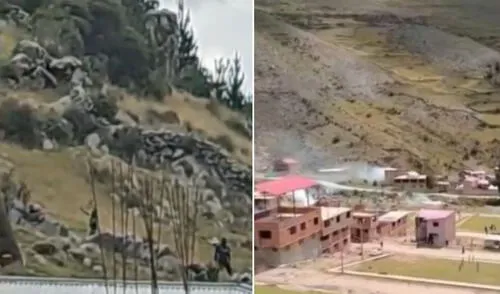Se registró un enfrentamiento entre miembros de Fuerabamba y agentes policiales. Foto: Composición LR/Captura de pantalla de X Se registró un enfrentamiento entre miembros de Fuerabamba y agentes policiales. Foto: Composición LR/Captura de pantalla de X