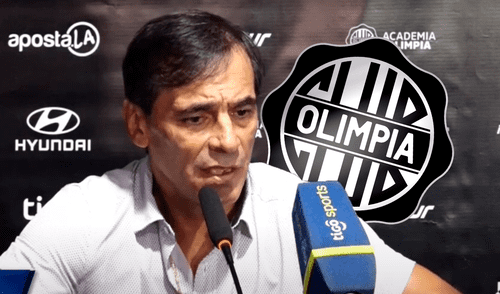 Fabián Bustos lleva 3 partidos dirigidos en Olimpia de Paraguay. Foto: composición LR/Tigo Sports Fabián Bustos apunta contra el arbitraje en Paraguay tras nuevo traspié de OIimpia